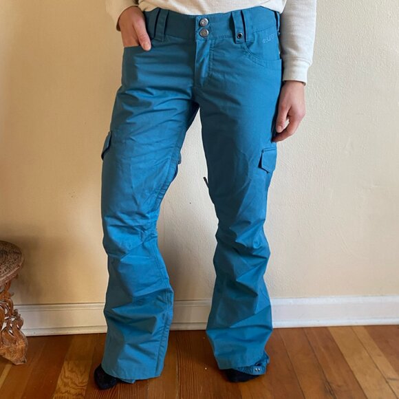 *Like New* Burton The White Collection Women's Ski Snowboard Pants - Teal - M - Picture 1 of 8